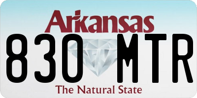 AR license plate 830MTR