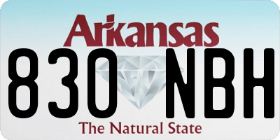 AR license plate 830NBH
