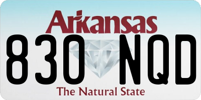 AR license plate 830NQD