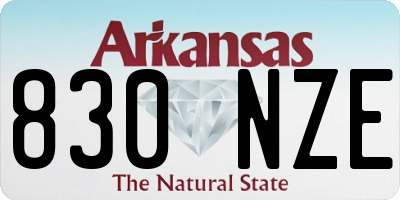 AR license plate 830NZE