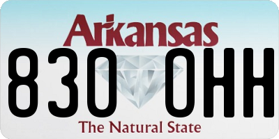 AR license plate 830OHH