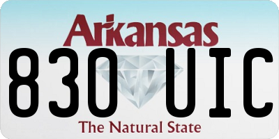 AR license plate 830UIC