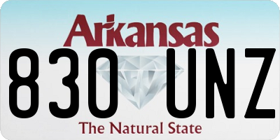 AR license plate 830UNZ