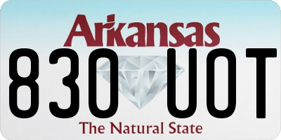 AR license plate 830UOT