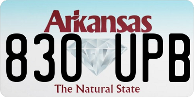AR license plate 830UPB