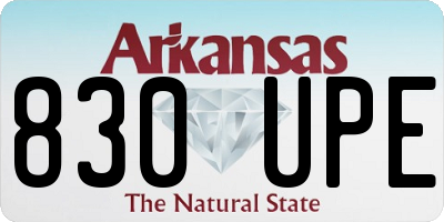 AR license plate 830UPE