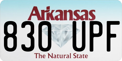AR license plate 830UPF