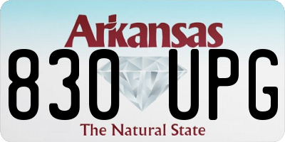 AR license plate 830UPG