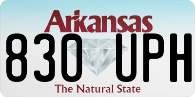 AR license plate 830UPH
