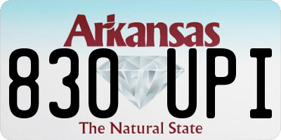 AR license plate 830UPI