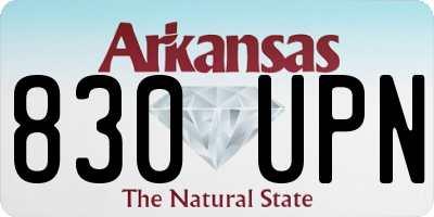 AR license plate 830UPN