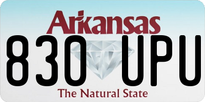 AR license plate 830UPU