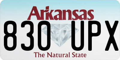 AR license plate 830UPX
