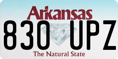 AR license plate 830UPZ