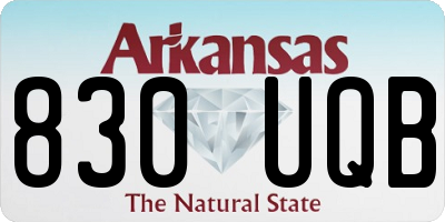AR license plate 830UQB