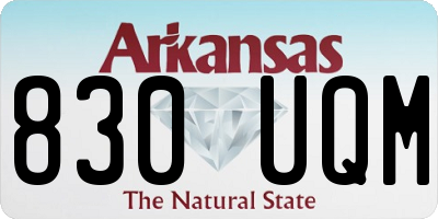 AR license plate 830UQM