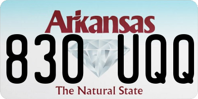AR license plate 830UQQ