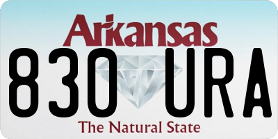 AR license plate 830URA