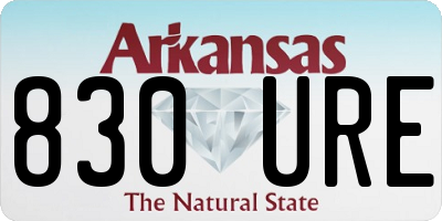 AR license plate 830URE