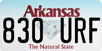 AR license plate 830URF