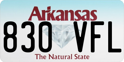 AR license plate 830VFL