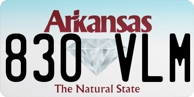 AR license plate 830VLM