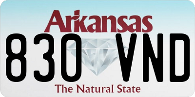 AR license plate 830VND