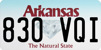 AR license plate 830VQI