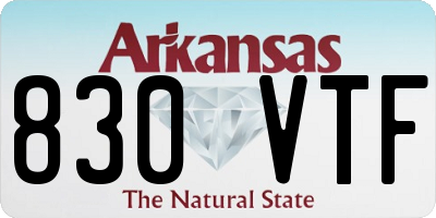 AR license plate 830VTF