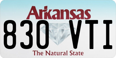 AR license plate 830VTI