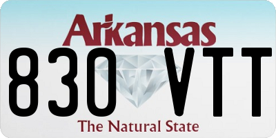 AR license plate 830VTT