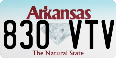 AR license plate 830VTV