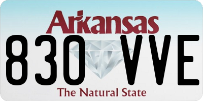 AR license plate 830VVE