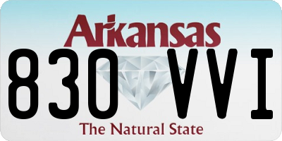 AR license plate 830VVI