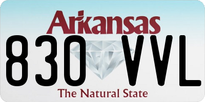 AR license plate 830VVL