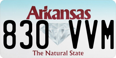 AR license plate 830VVM