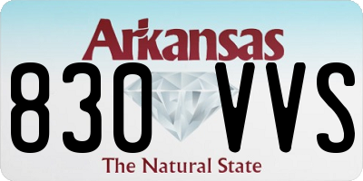 AR license plate 830VVS