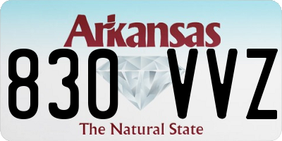 AR license plate 830VVZ