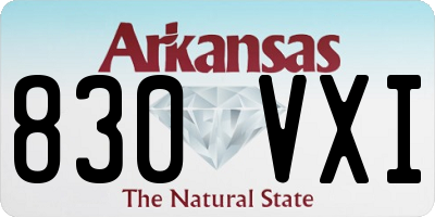 AR license plate 830VXI