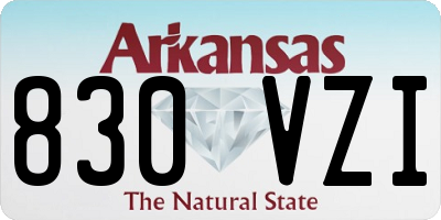 AR license plate 830VZI