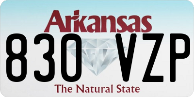 AR license plate 830VZP