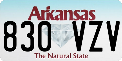 AR license plate 830VZV