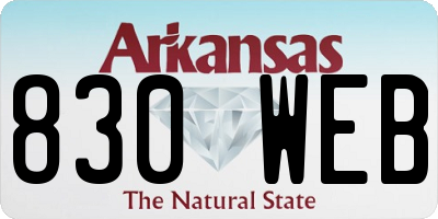AR license plate 830WEB