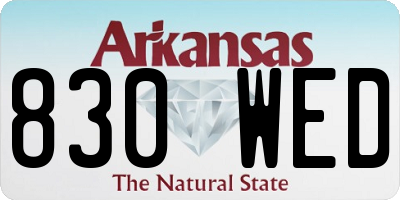 AR license plate 830WED