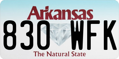AR license plate 830WFK