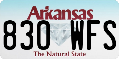 AR license plate 830WFS
