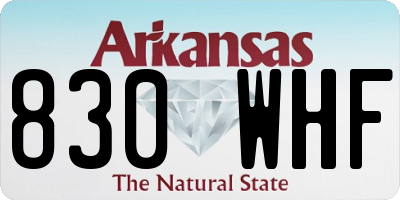 AR license plate 830WHF