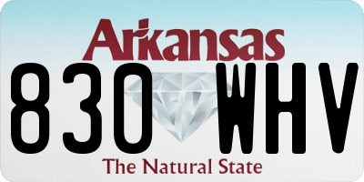 AR license plate 830WHV