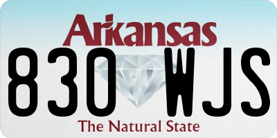 AR license plate 830WJS