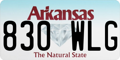 AR license plate 830WLG